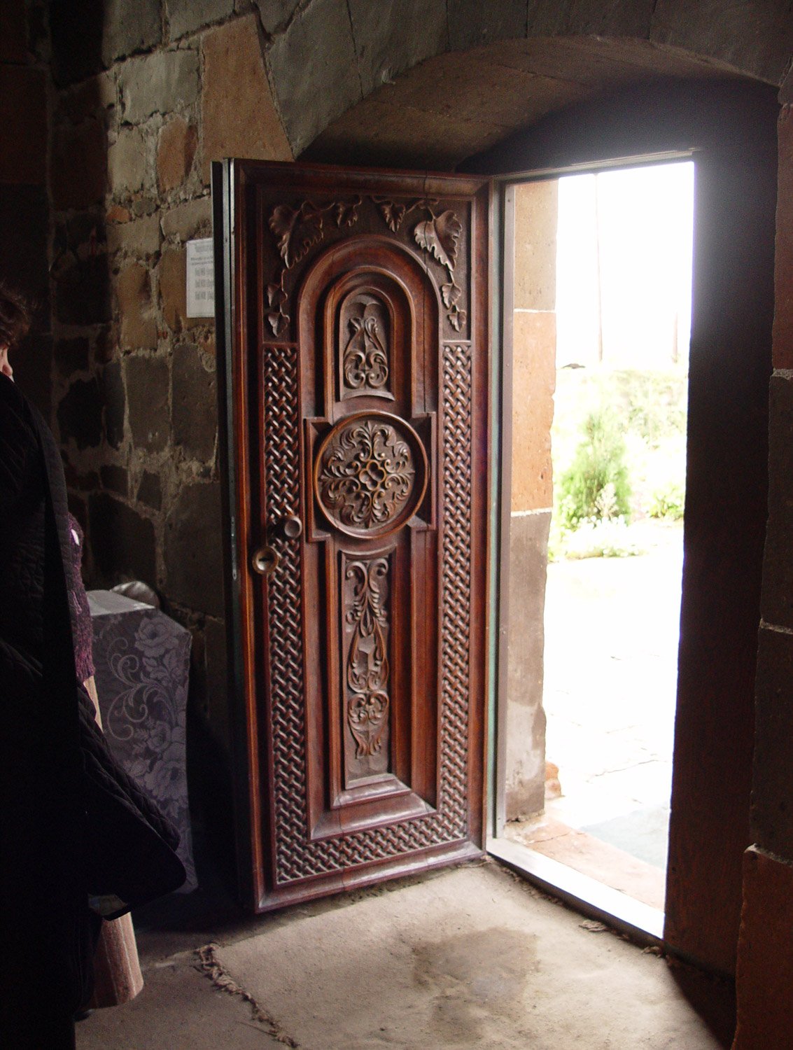 Entry Door Carved by Parishioner